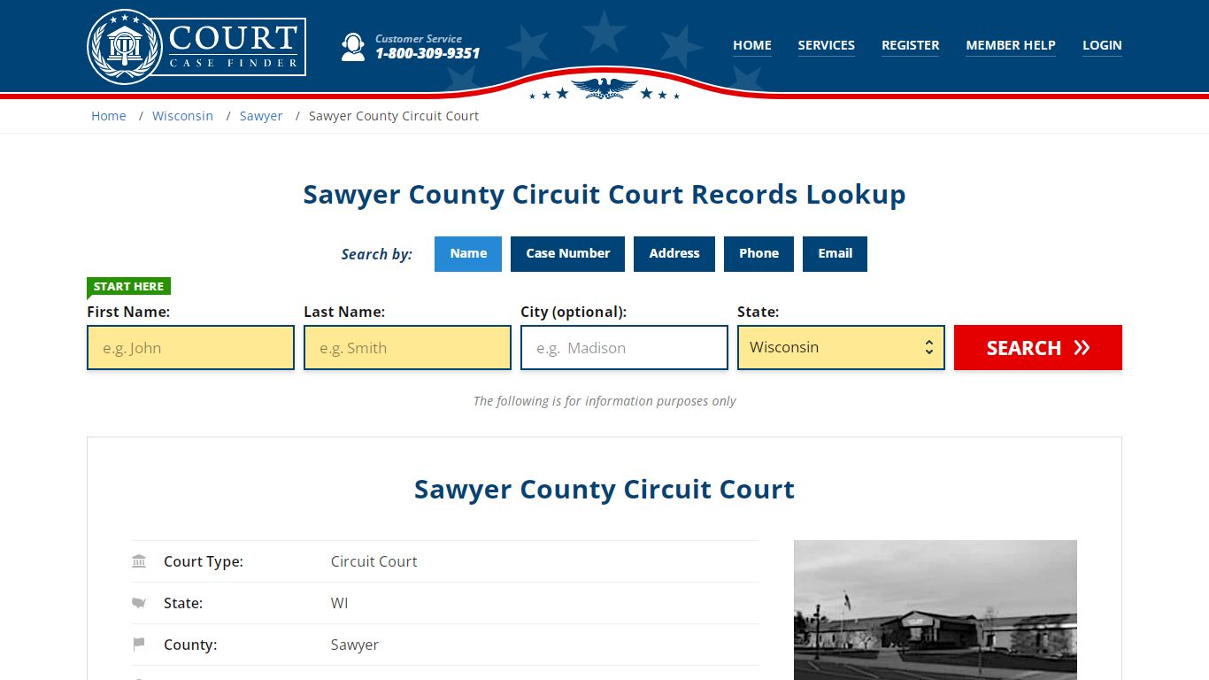 Sawyer County Circuit Court Records Lookup - CourtCaseFinder.com